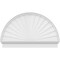 Ekena Millwork Half Round Sunburst Architectural Grade PVC Combination Pediment, 48"W x 30-3/4"H x 2-3/4"P PEDPC048X310HRO01 - alternate 5